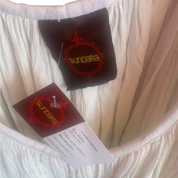 NWT SUNDARA BEACHY WHITE DRESS - Picture 3 of 4